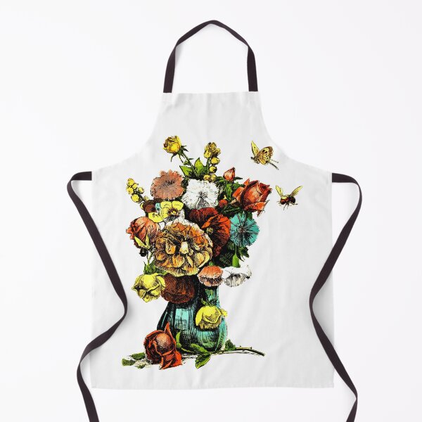 Item preview, Vintage Bouquet in Vase Illustration with Bee and Butterfly designed and sold by kmcs.