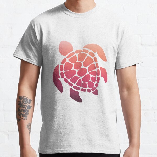 Item preview, pink sunset ombre sea turtle designed and sold by emilystp23.