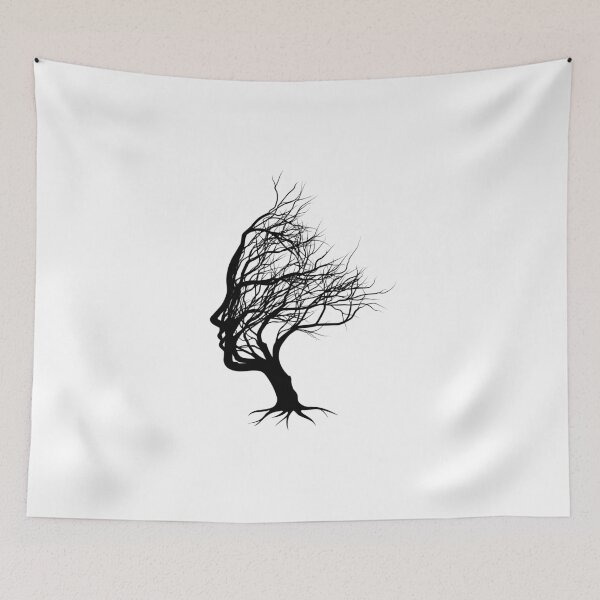 Item preview, Tree and face, art designed and sold by Smileycreation.