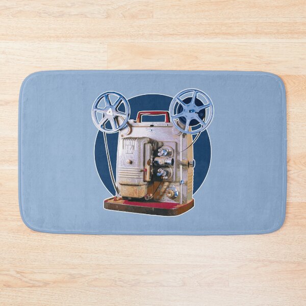 Item preview, Vintage 8MM Home Movie Cameras: Retro Keystone 8MM Home Movie Projector on Blue Circle designed and sold by GraffitiSoup.