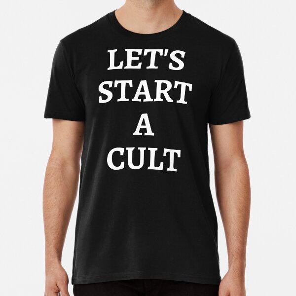 let's start a cult moletom com capuz