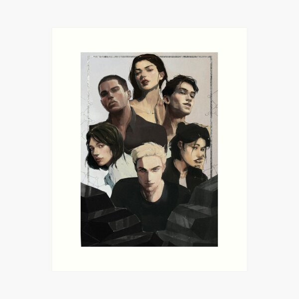 The Atlas Six characters Art Print