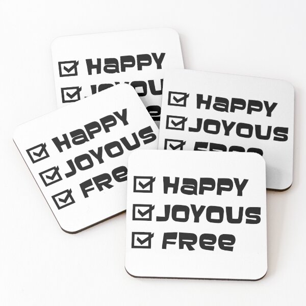 Item preview, Happy Joyous Free Recovery Slogan Quote designed and sold by lovemyrecovery.