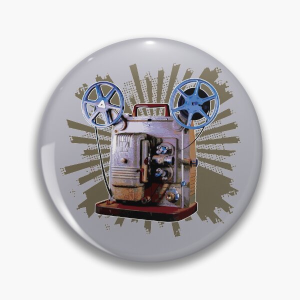 Item preview, Vintage 8MM Home Movie Cameras: Retro Keystone 8MM Home Movie Projector on Brown Pop Splash designed and sold by GraffitiSoup.