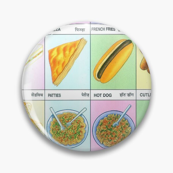 Item preview, Illustrated Chart From India - FAST FOOD Rare Vintage High Quality designed and sold by VISIBLECREATION.