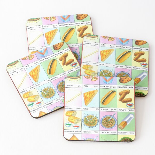 Item preview, Illustrated Chart From India - FAST FOOD Rare Vintage High Quality designed and sold by VISIBLECREATION.