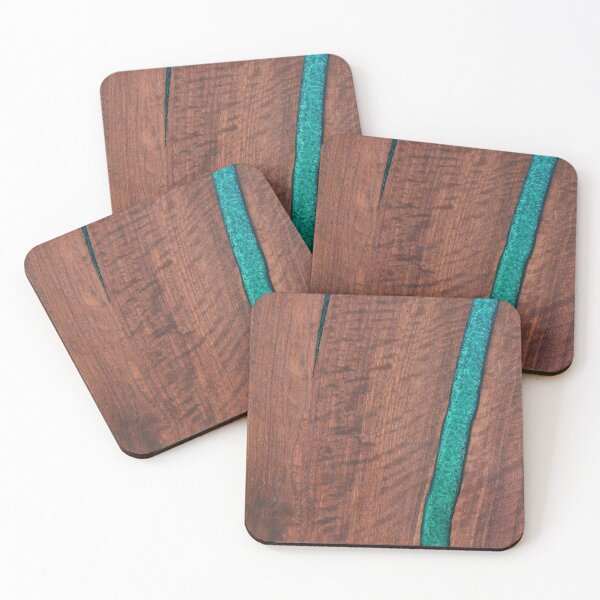 Item preview, Epoxy Resin River Table Design - Ice Blue Walnut designed and sold by chestpieceMerch.