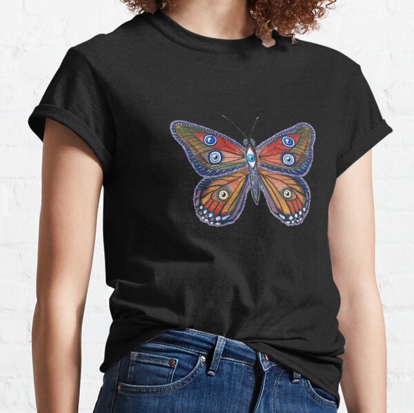 Bella Mariposa - Butterfly vine - Indigo - gold butterflies