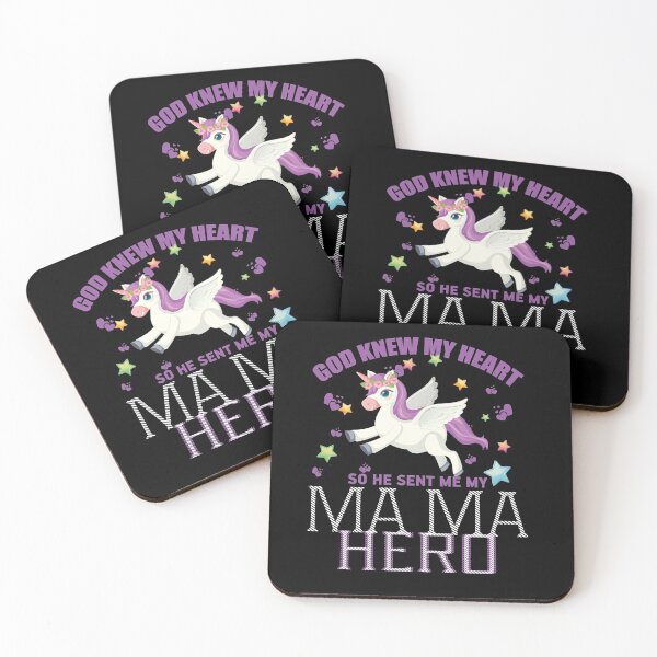 Item preview, God sent me my mama hero shirt, unicorn shirt designed and sold by ARTsPlural.