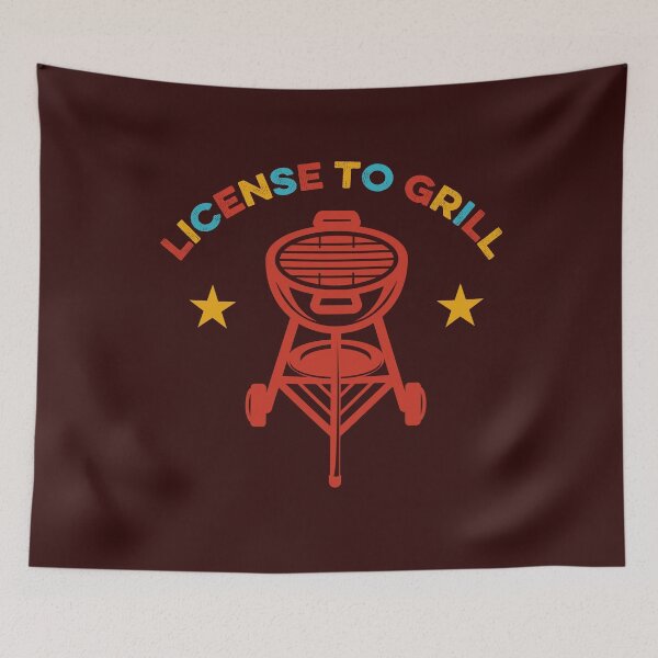 Item preview, License to Grill Funny Grilling BBQ Pitmaster Barbecue Meat designed and sold by gkao.