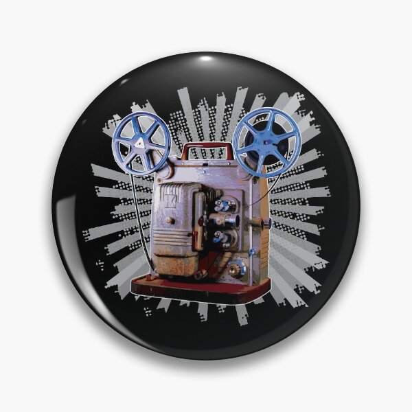Item preview, Vintage 8MM Home Movie Cameras: Retro Keystone 8MM Home Movie Projector on Bold Gray Pop Art Splash designed and sold by GraffitiSoup.