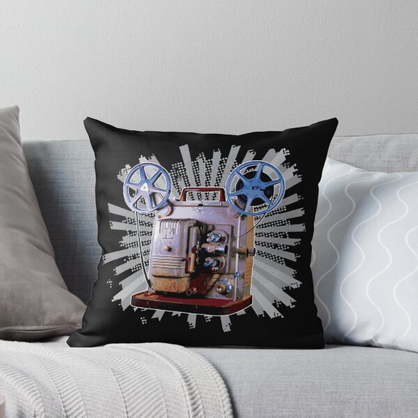 Item preview, Vintage 8MM Home Movie Cameras: Retro Keystone 8MM Home Movie Projector on Bold Gray Pop Art Splash designed and sold by GraffitiSoup.