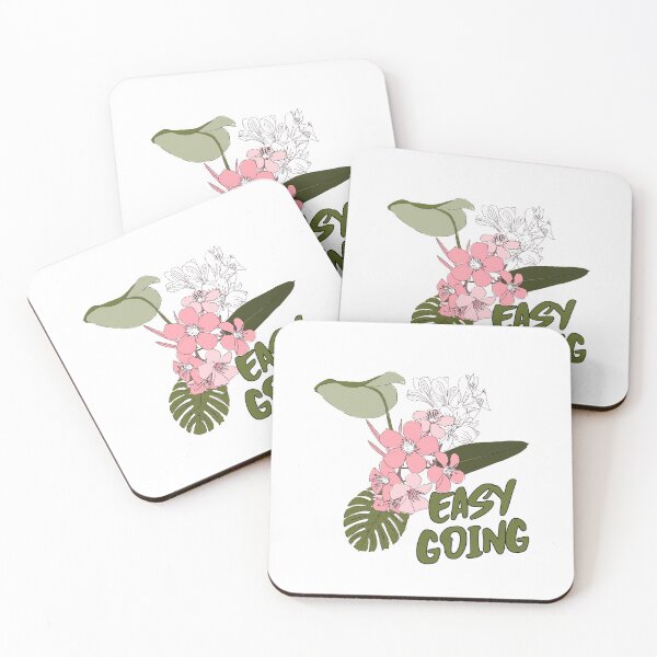 Item preview, EASY GOING. Beautifully designed Flower bouquet with cute quote. designed and sold by FOODIESART.