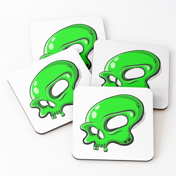 Item preview, Skull - Green designed and sold by doodleeightytwo.