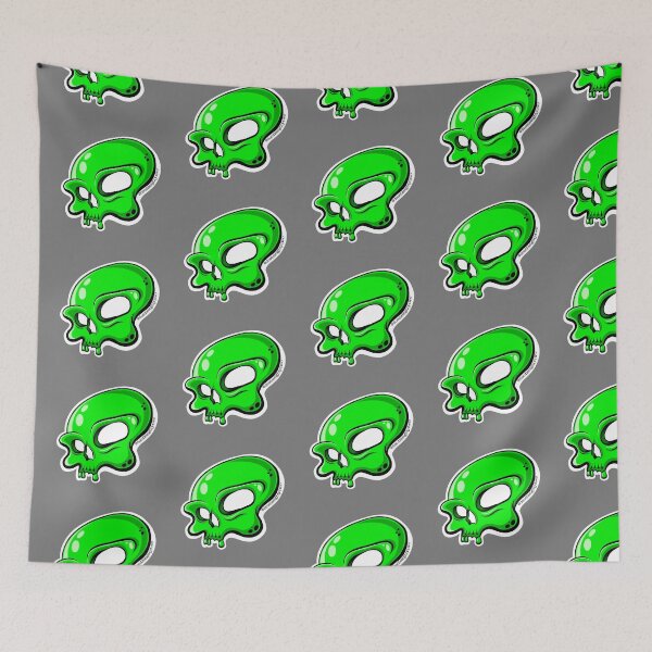 Item preview, Skull - Green designed and sold by doodleeightytwo.