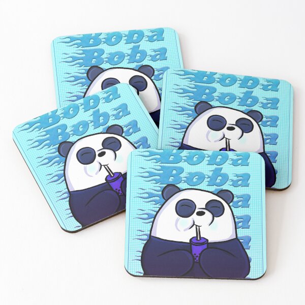 Item preview, Boba Panda Blue  designed and sold by RoserinArt.