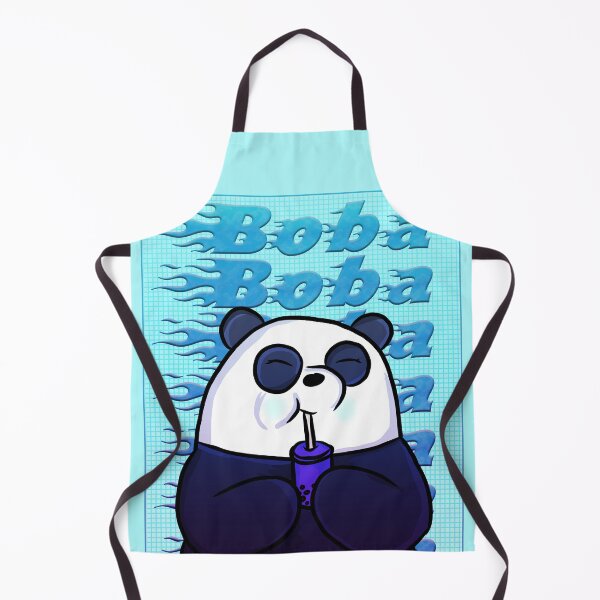 Item preview, Boba Panda Blue  designed and sold by RoserinArt.