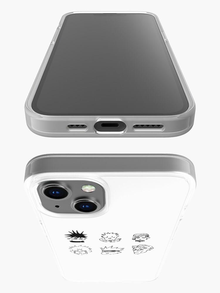 Coque iPhone ''Pack de minuscules visages Fushiguro Itadori Kugisaki Sukuna Gojo Nanami' : autre vue