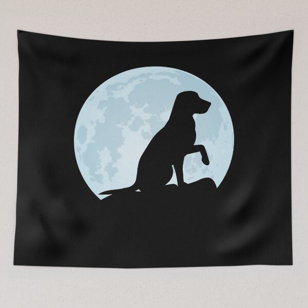 Item preview, dog lover moon dog silhouette designed and sold by alaechamlal.