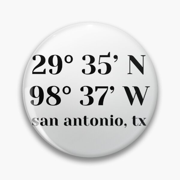 Item preview, map coordinates- utsa designed and sold by Caroline Derucki.