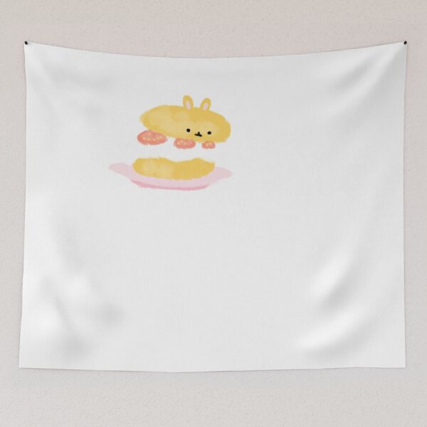 Item preview, kawaii rabbit scone with whipped cream strawberries designed and sold by GLwithUs.