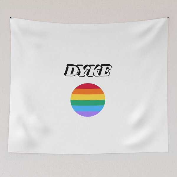 Item preview, Dyke lesbian gay rainbow flag - Lesbianism designed and sold by Inspirationmotivation.