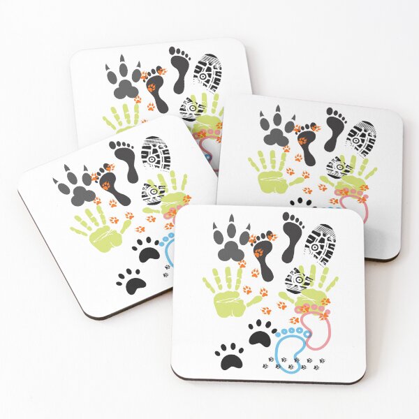 Item preview, Footprints handprints pawprints designed and sold by CrazyHowCool.