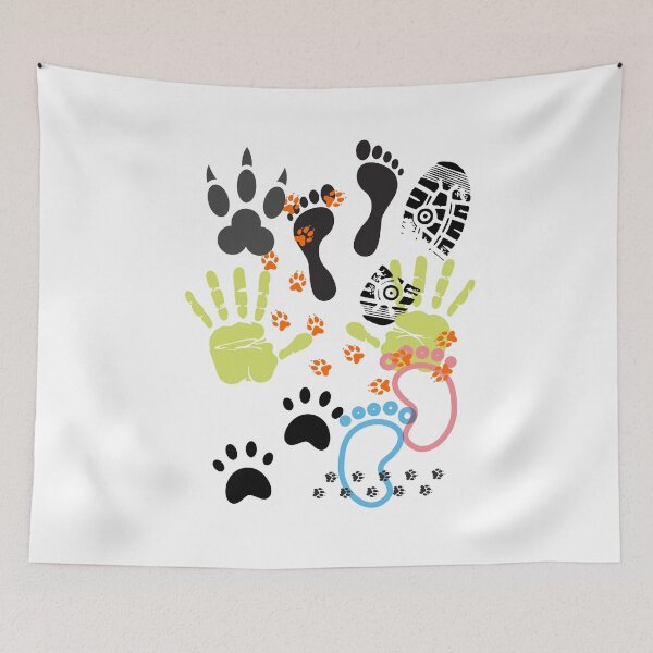 Item preview, Footprints handprints pawprints designed and sold by CrazyHowCool.