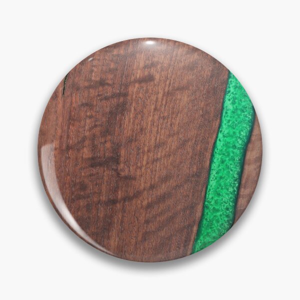 Artikelvorschau, Epoxy Resin River Table Design - Nussbaum grün entworfen und verkauft von chestpieceMerch.