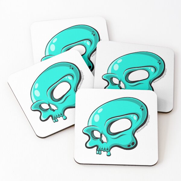 Item preview, Skull - Turquoise designed and sold by doodleeightytwo.