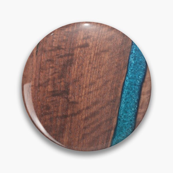 Artikelvorschau, Epoxy Resin River Table Design - Nussbaum dunkelblau entworfen und verkauft von chestpieceMerch.