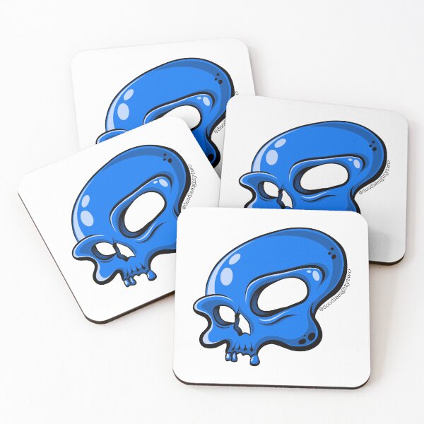 Item preview, Skull - Blue designed and sold by doodleeightytwo.