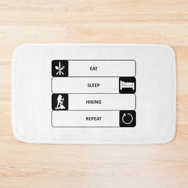 Item preview, Eat Sleep Hiking Repeat Hiker Hobby Sports designed and sold by AndiHK.