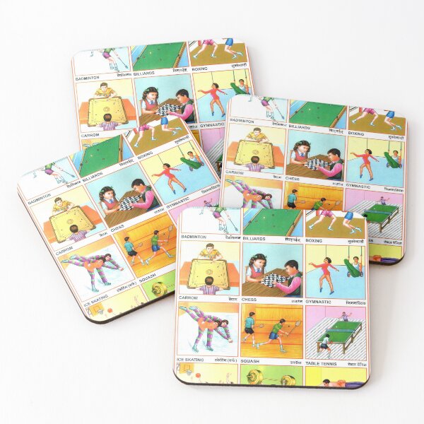 Item preview, Illustrated Chart From India - INDOOR GAMES Rare Vintage High Quality designed and sold by VISIBLECREATION.