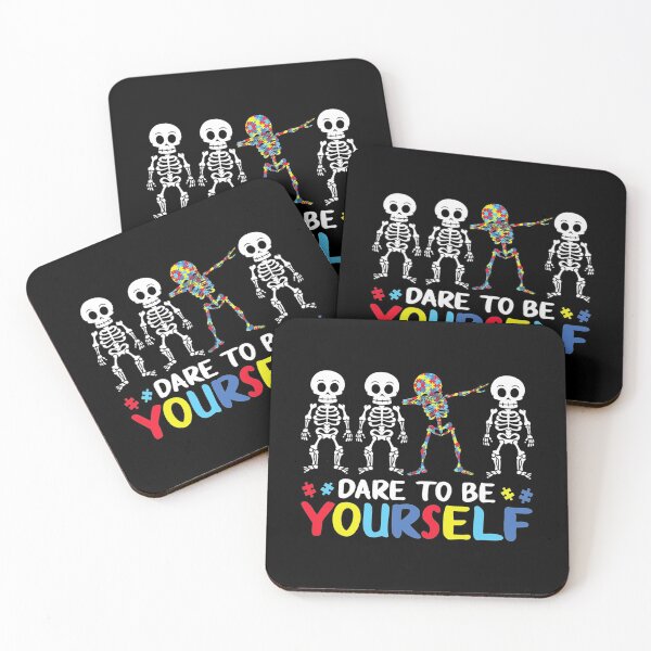 Item preview, Dare To Be Yourself Dabbing Skeleton Autsim Puzzle designed and sold by JeannetteFlower.