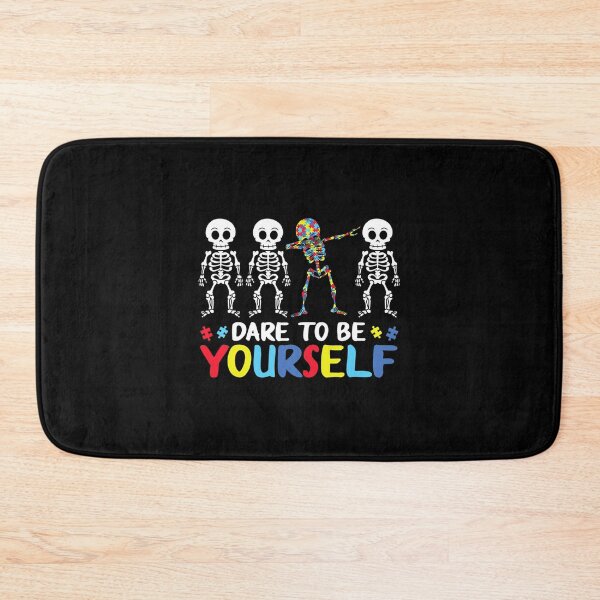 Item preview, Dare To Be Yourself Dabbing Skeleton Autsim Puzzle designed and sold by JeannetteFlower.