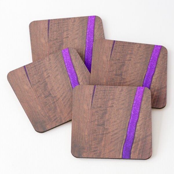 Item preview, Epoxy Resin River Table Design - Walnut Violet designed and sold by chestpieceMerch.