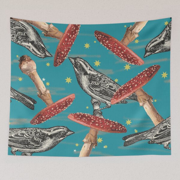 Item preview, Crazy Mushrooms designed and sold by LeAllureVintage.