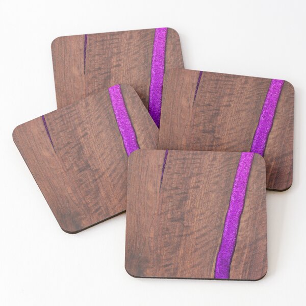Item preview, Epoxy Resin River Table Design - walnut pink designed and sold by chestpieceMerch.