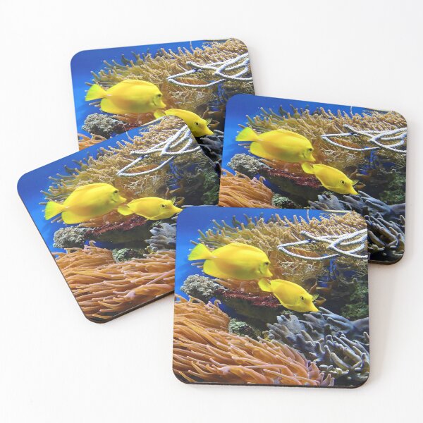 Item preview, yellow fish and corals designed and sold by VKHOUSE.