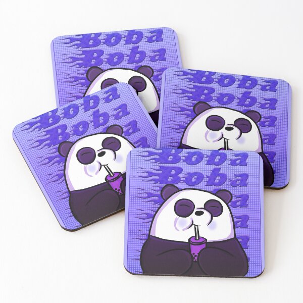 Item preview, Boba Panda Purple designed and sold by RoserinArt.