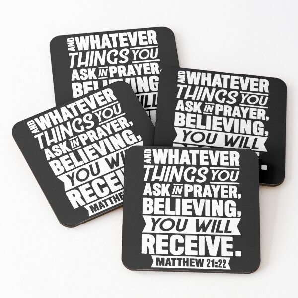 Item preview, Matthew 21:22 Whatever You Ask In Prayer Believing You Will Receive designed and sold by plushism.