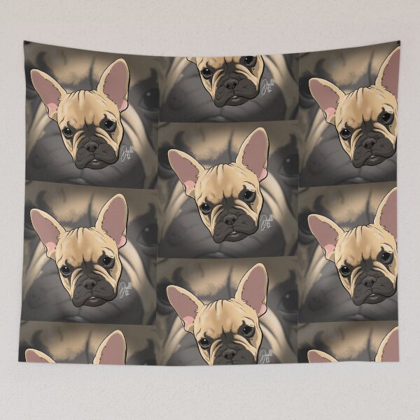 Item preview, French Bull Dog Puppy - Theo - Background designed and sold by doodleeightytwo.