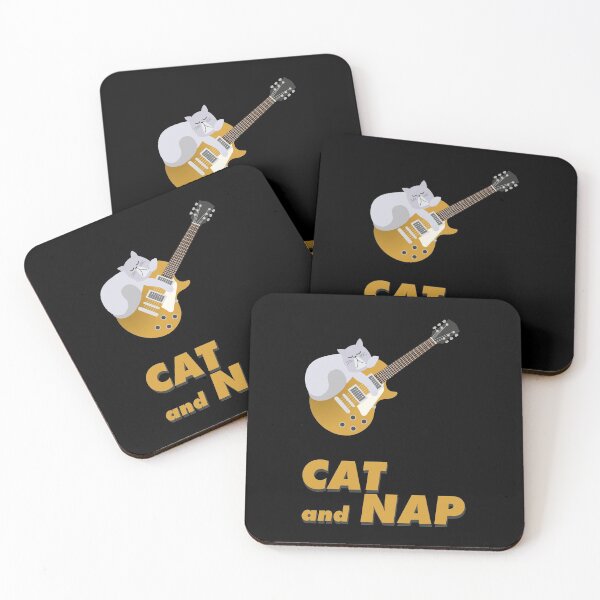 Item preview, Relaxed Cat on Rock Guitar | Persian | Catnap designed and sold by Fluffy-Vectors.