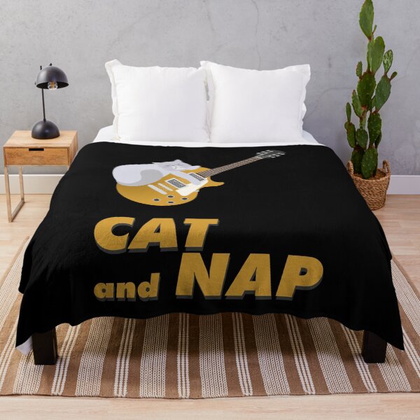 Item preview, Relaxed Cat on Rock Guitar | Persian | Catnap designed and sold by Fluffy-Vectors.