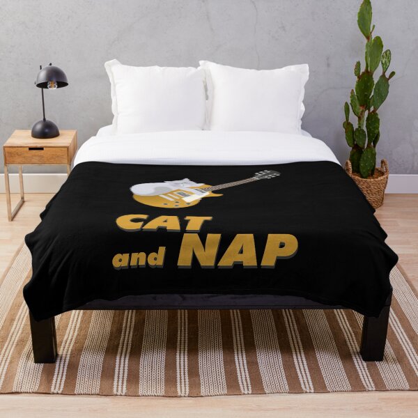 Item preview, Relaxed Cat on Rock Guitar | Persian | Catnap designed and sold by Fluffy-Vectors.