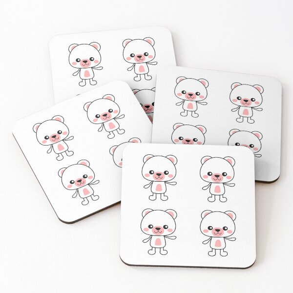 Item preview, White Kawaii Teddy Bear Pack designed and sold by lovelyandcute.