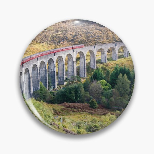 Item preview, Glenfinnan Railway Viaduct and steam train in Scotland designed and sold by AlizadaStudios.