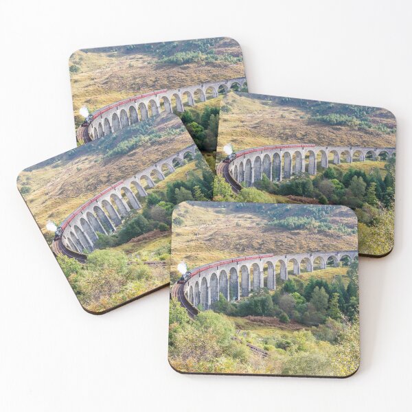 Item preview, Glenfinnan Railway Viaduct and steam train in Scotland designed and sold by AlizadaStudios.