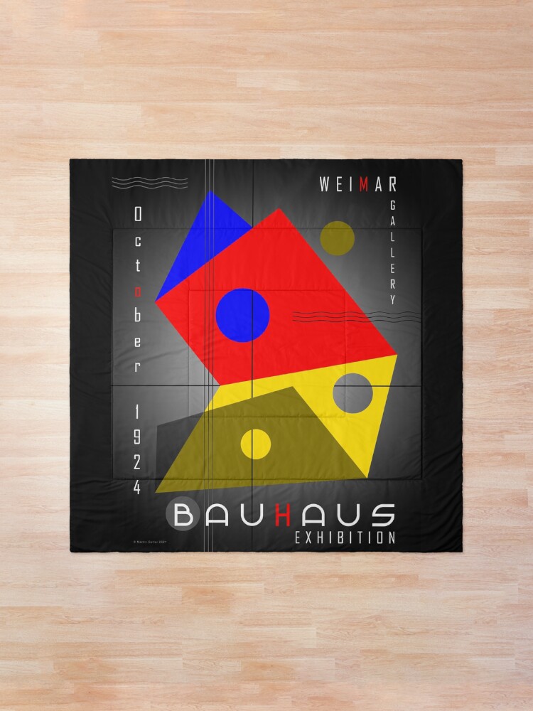 Alternate view of Bauhaus Exhibition Poster 1924 VIII v.2 Comforter